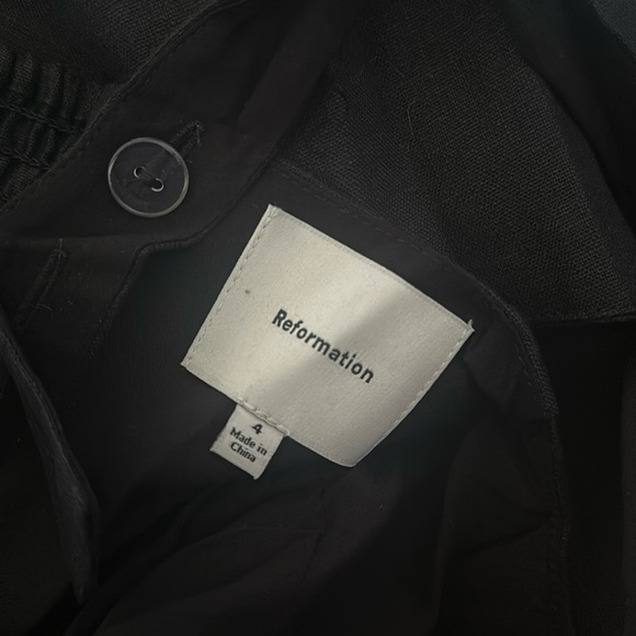 NWT Reformation Balia Linen Midi Dress in Black | size 4 - Picture 10 of 13